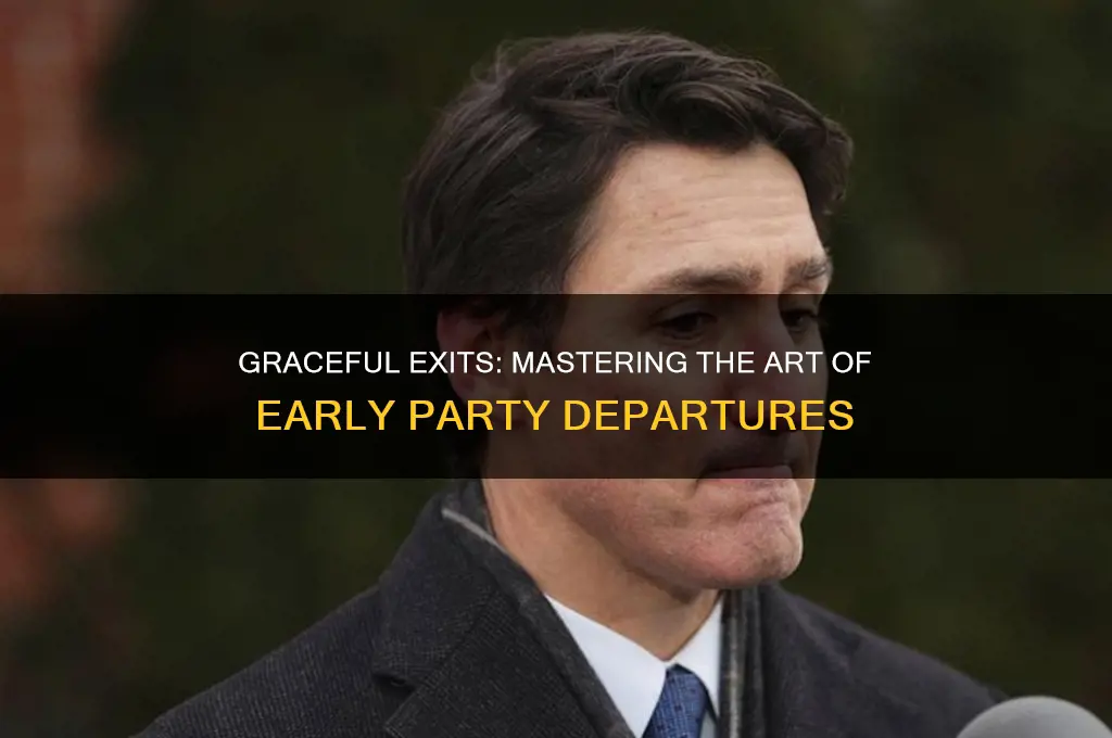 how to politely leave a party early