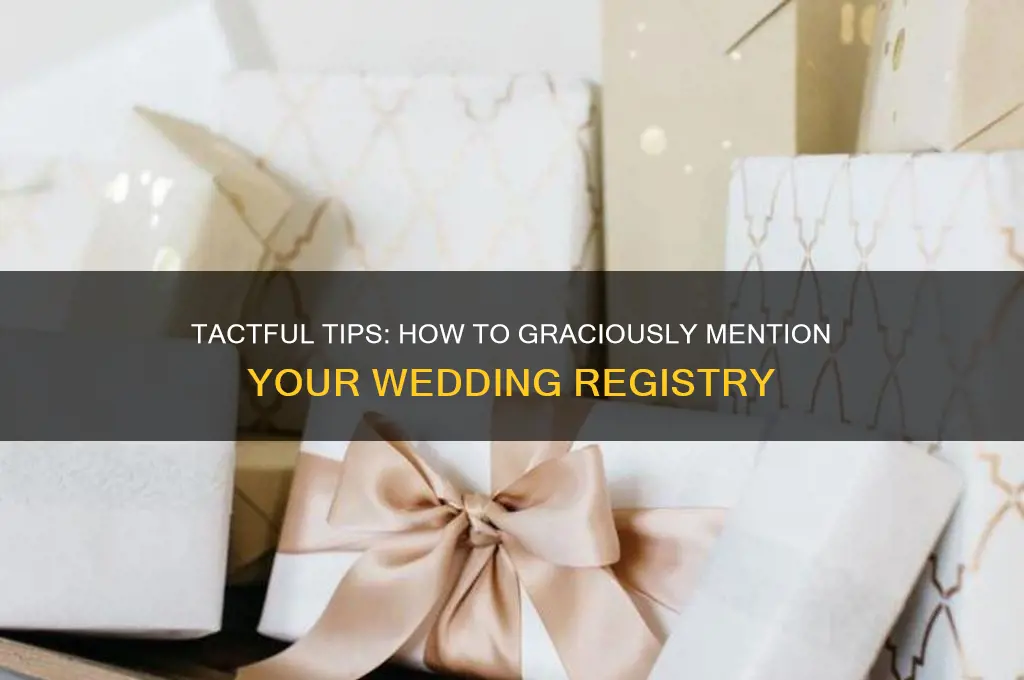 how to politely mention registry