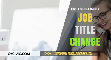 Navigating Job Title Changes: A Guide to Gracious Declination
