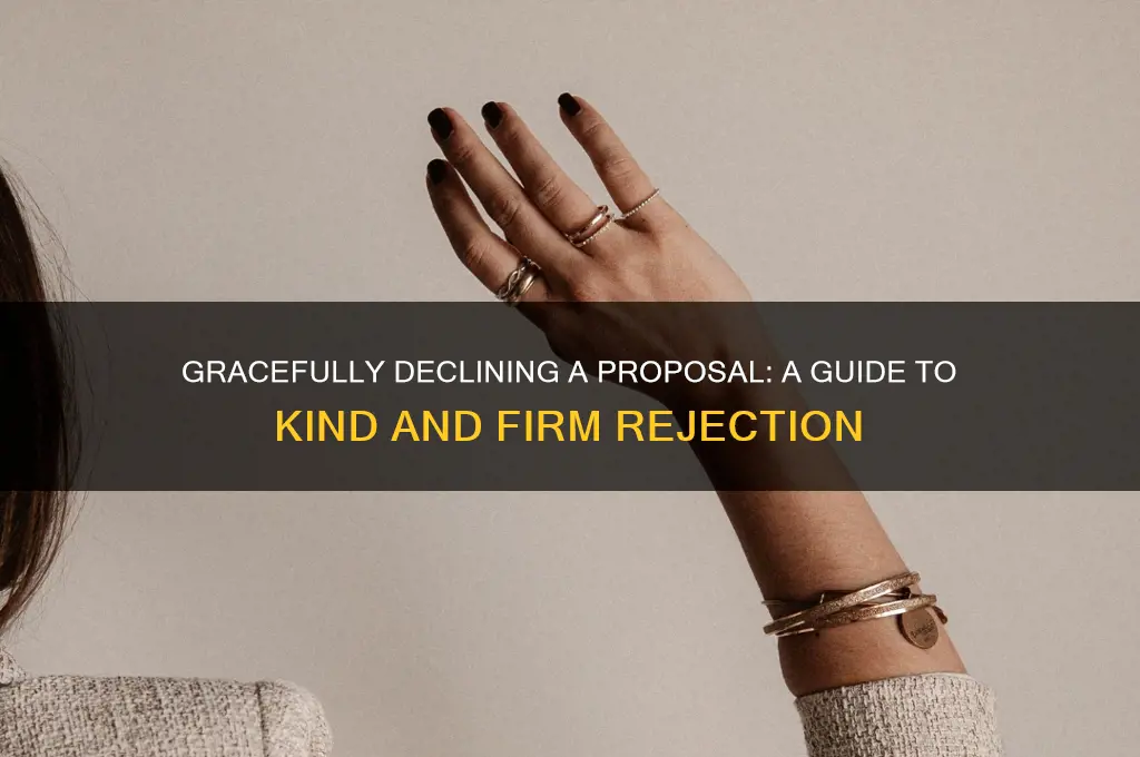 how to politely reject proposal