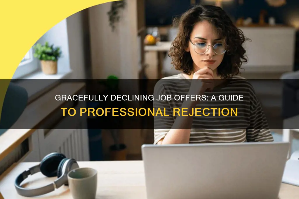 how to politely reject recruiter