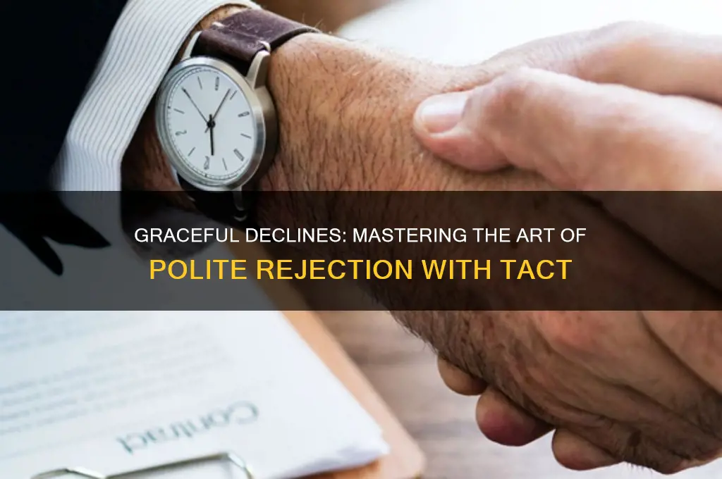 how to politely reject something