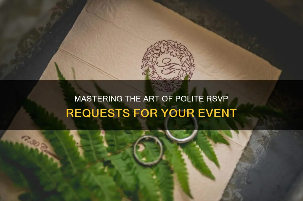 how to politely request rsvp