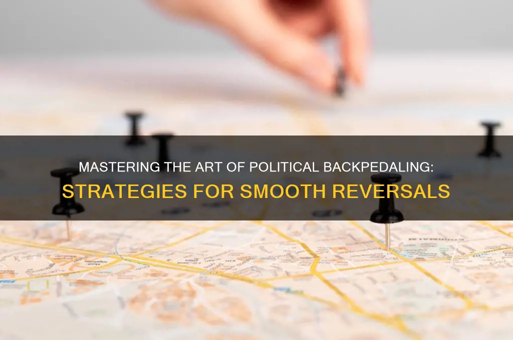 how to politically backpedal