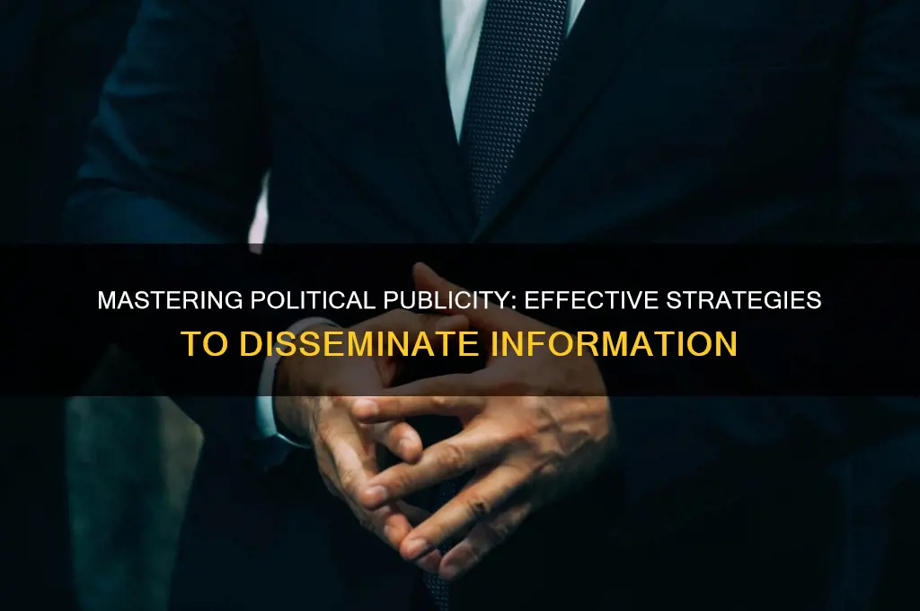 how to politically publicize information