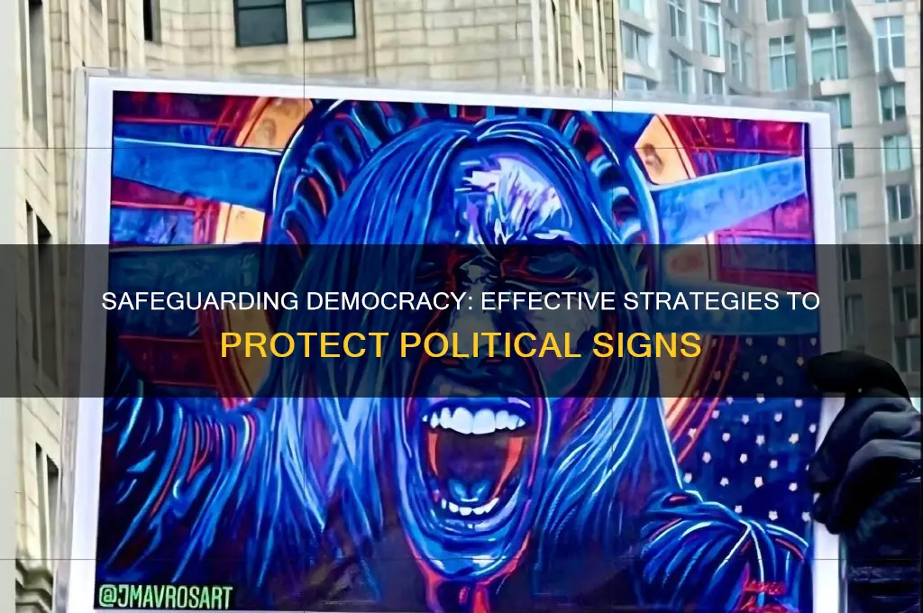 how to protect political signs