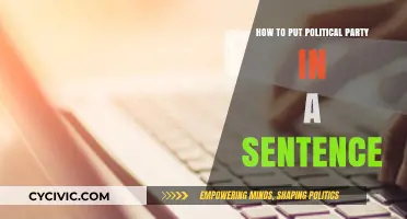 Crafting Clear Sentences: How to Mention Political Parties Effectively