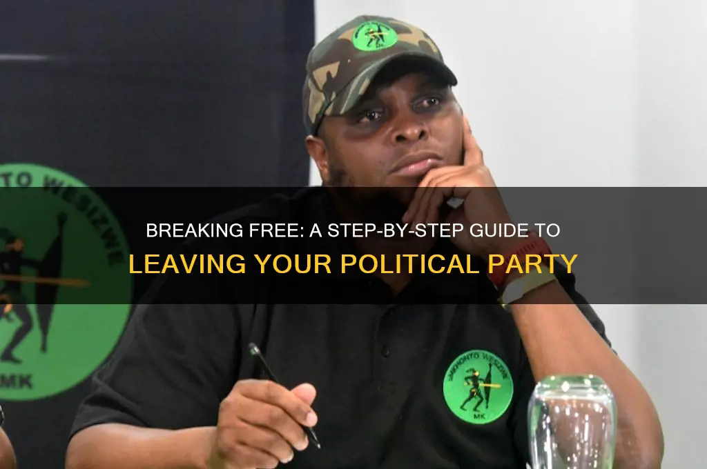 how to quit political part