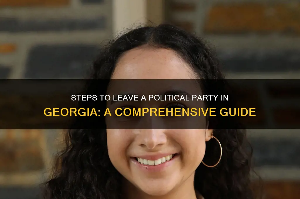 how to quit political party georgia