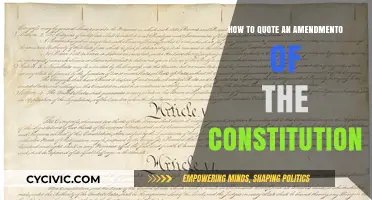 Quoting Amendments: A Guide to the US Constitution