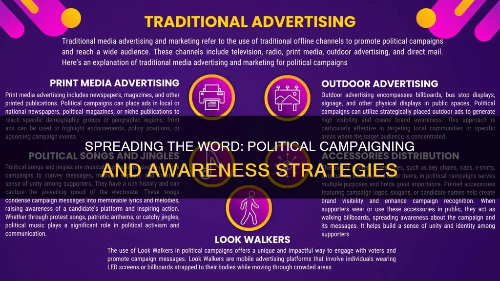how to raise awareness for a political campaign