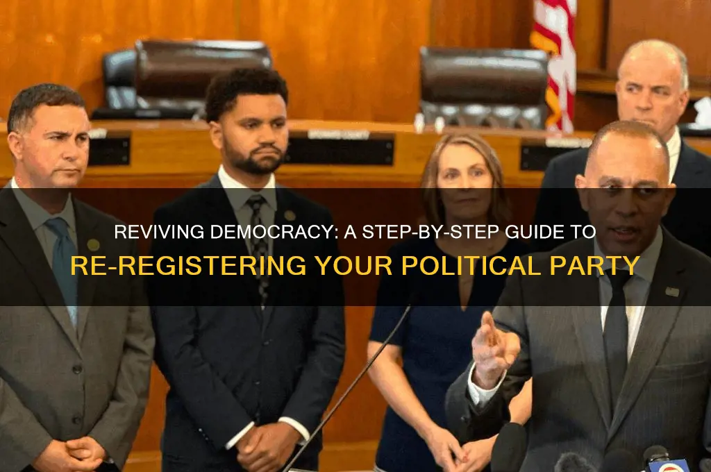 how to re register political party