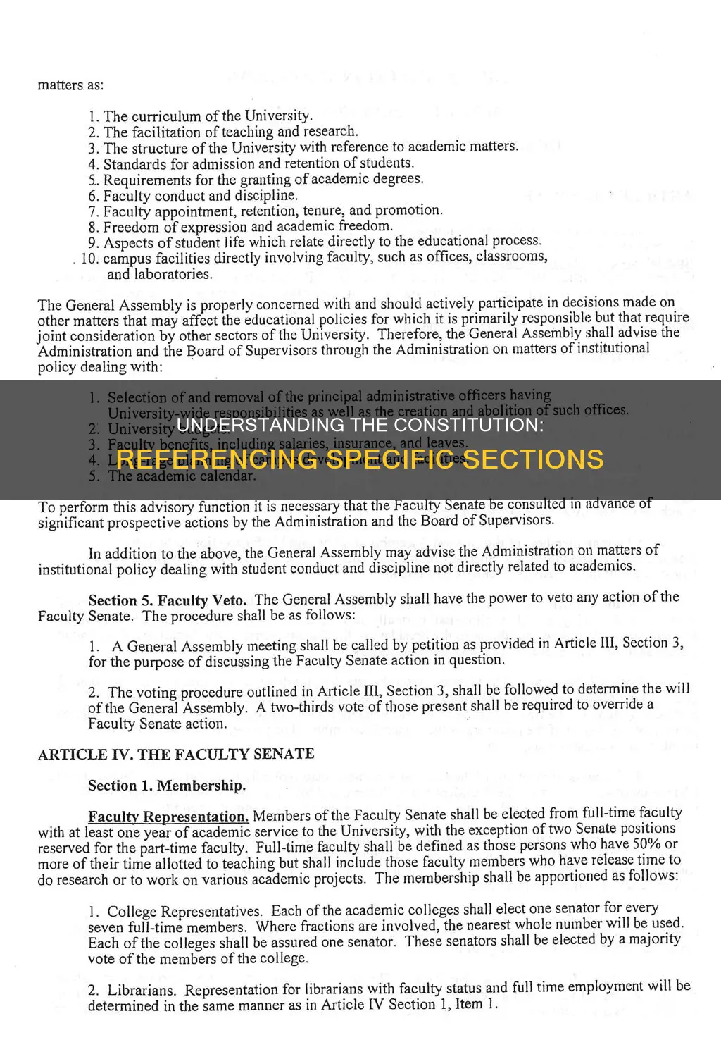 how to refer to a specific section of the constitution