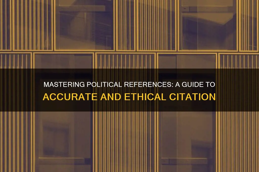 how to reference politics