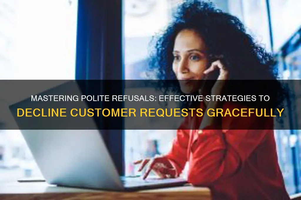 how to refuse customer politely
