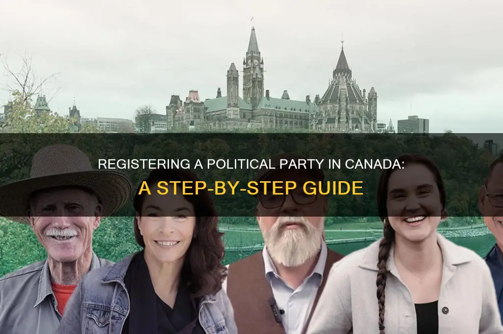 how to register a political party in canada