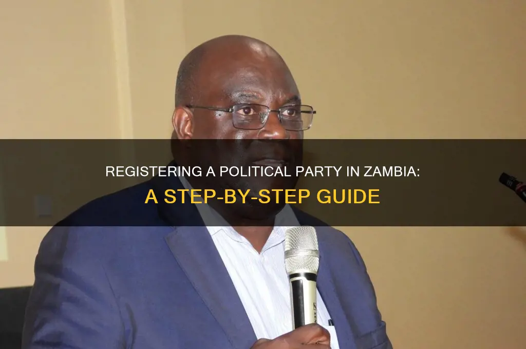 how to register a political party in zambia