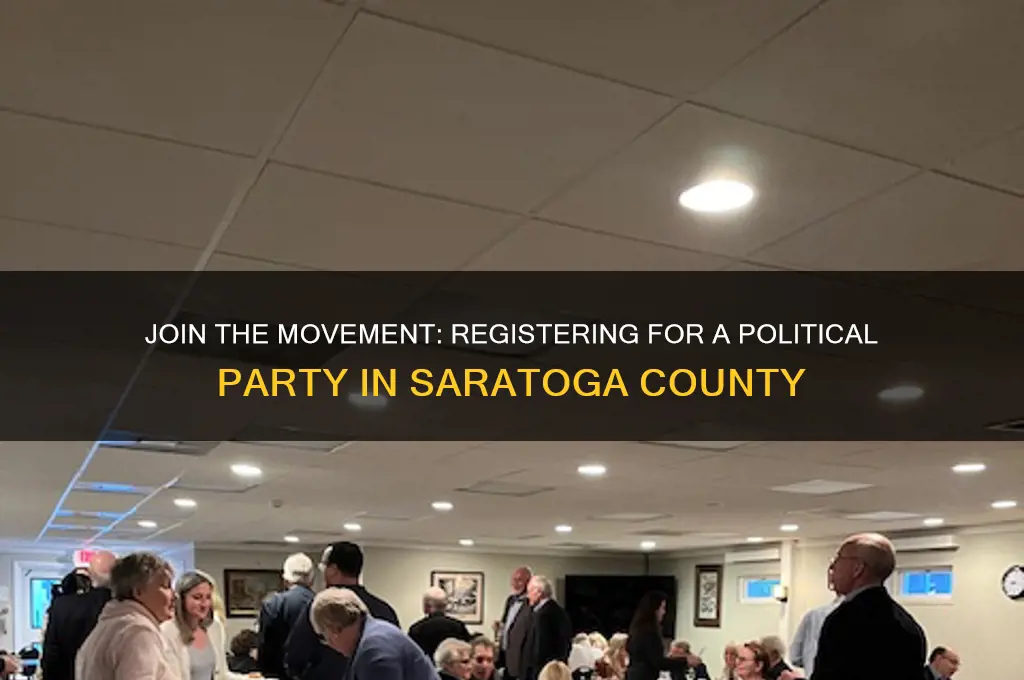 how to register for a political party in saratoga county