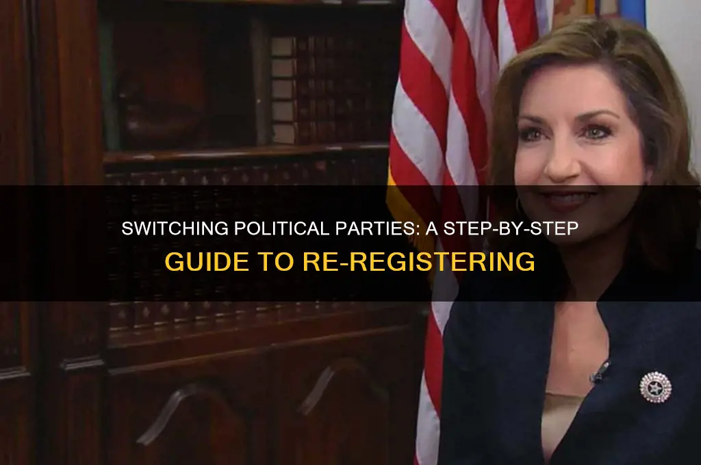 how to reguster under a different political party