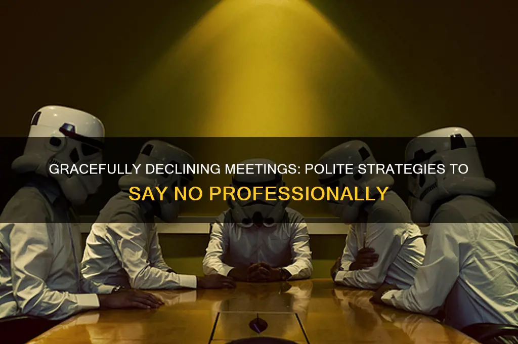 how to reject meeting politely