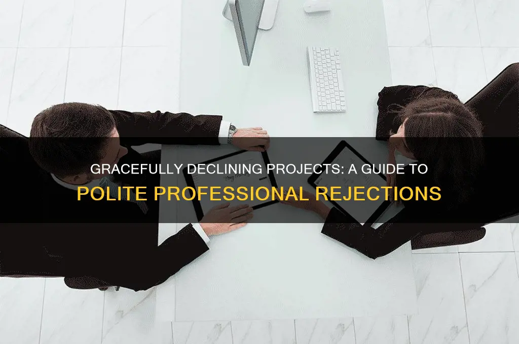 how to reject project politely