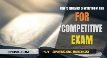 Memorizing India's Constitution for Competitive Exam Success