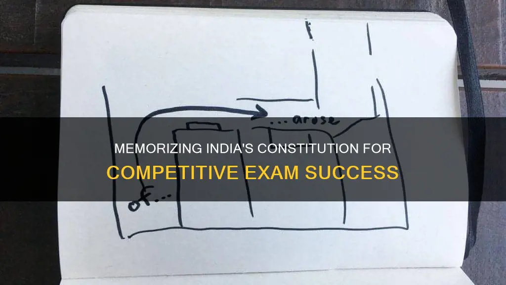 how to remember constitution of india for competitive exam