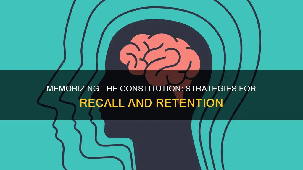 how to remember parts of constitution
