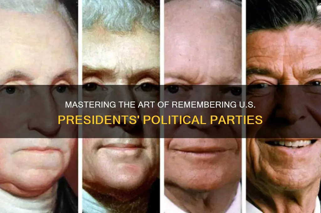 how to remember presidents political parties