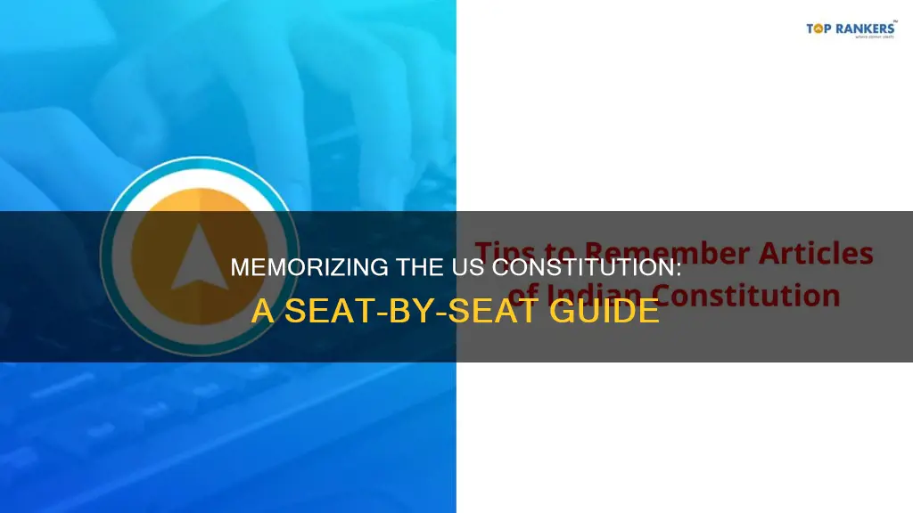 how to remember the seat sections in the us constitution