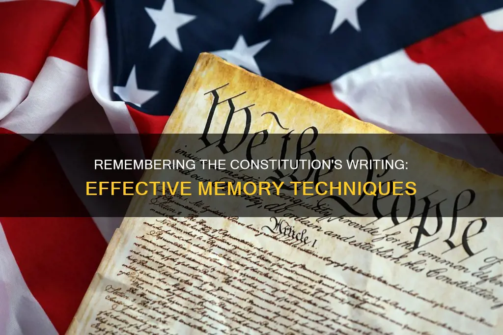 how to remember when the constitution was written