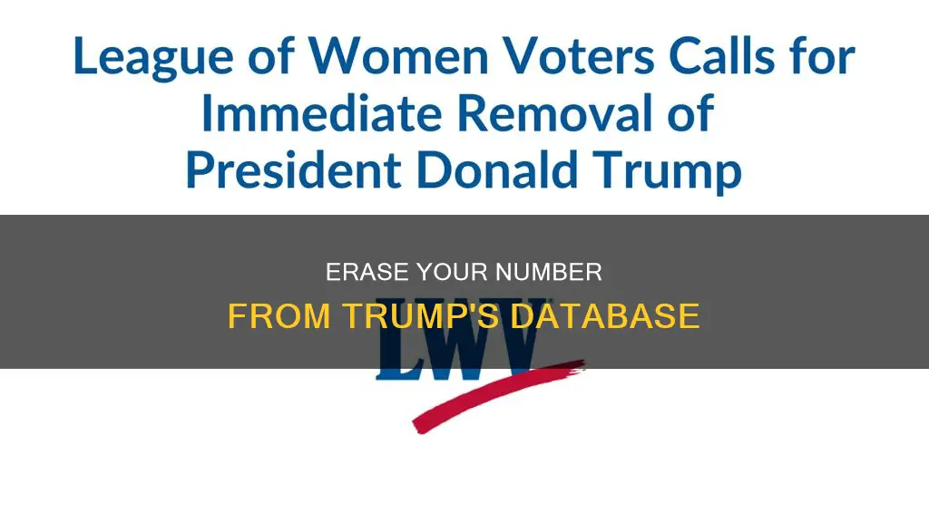 how to remove your phone number from the trump campain