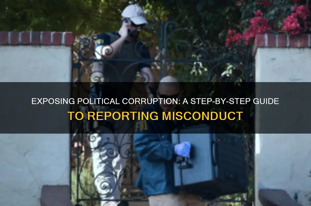 how to report political corruption
