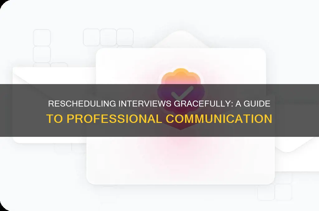 how to reschedule interview politely