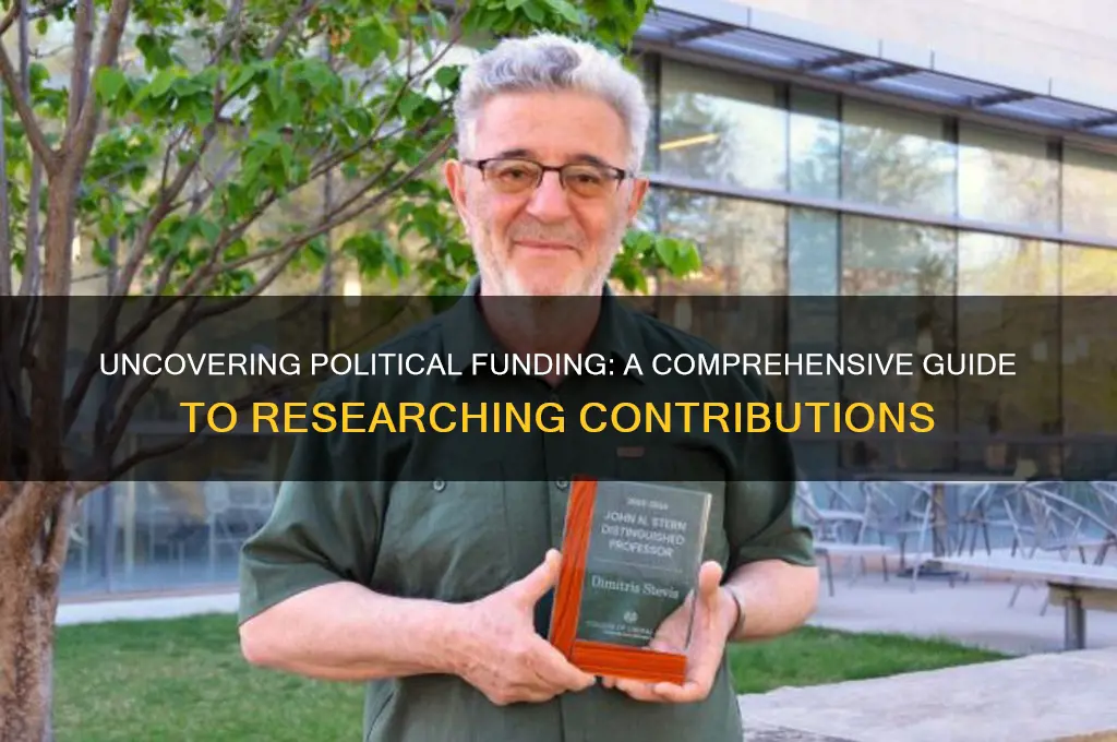 how to research political contributions