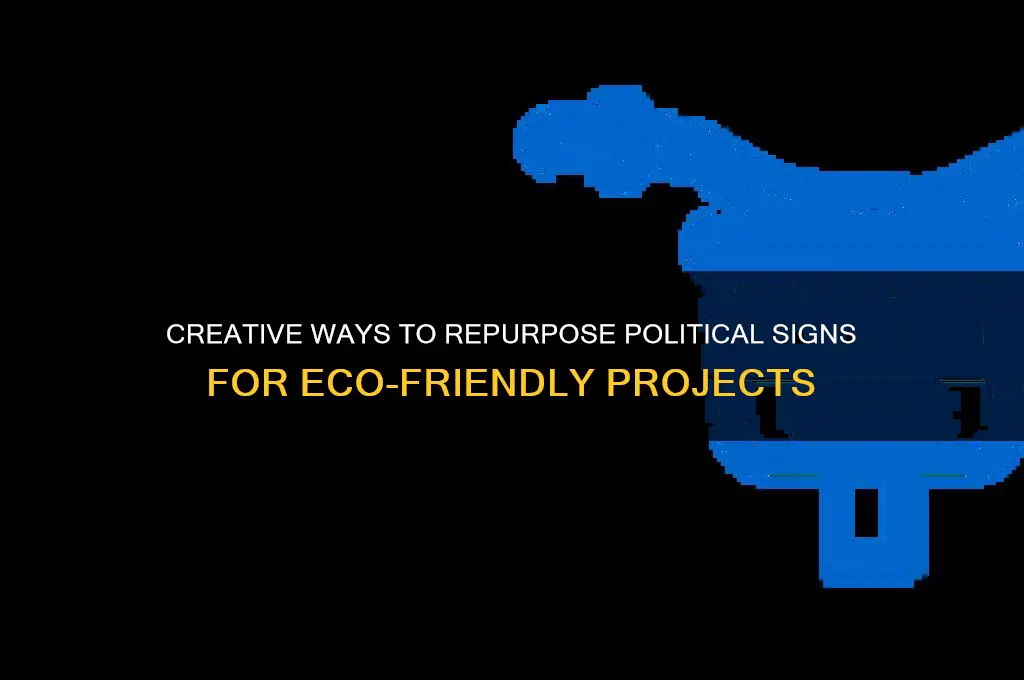 how to reuse political signs
