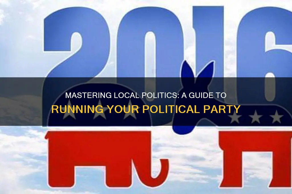 how to run a local political party