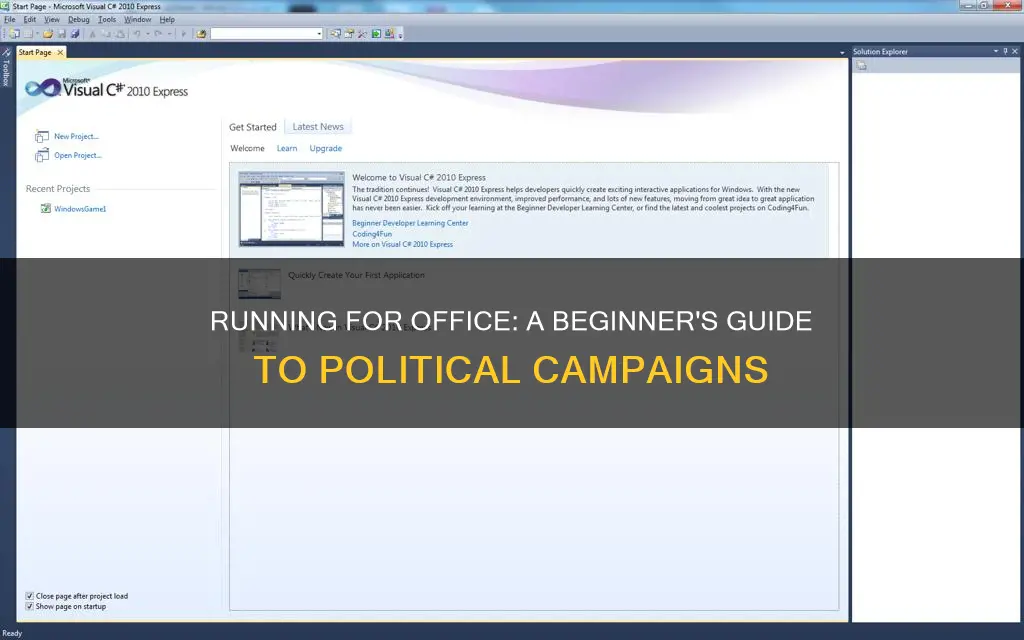 how to run for office with no experience