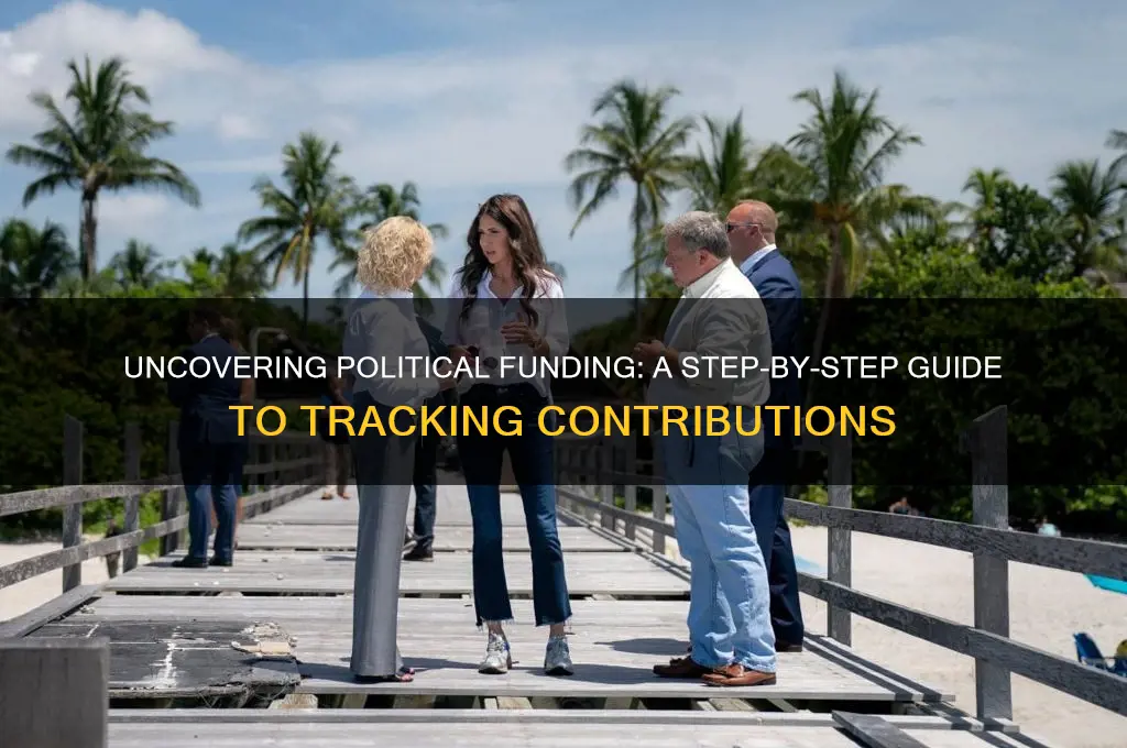 how to search political contributions