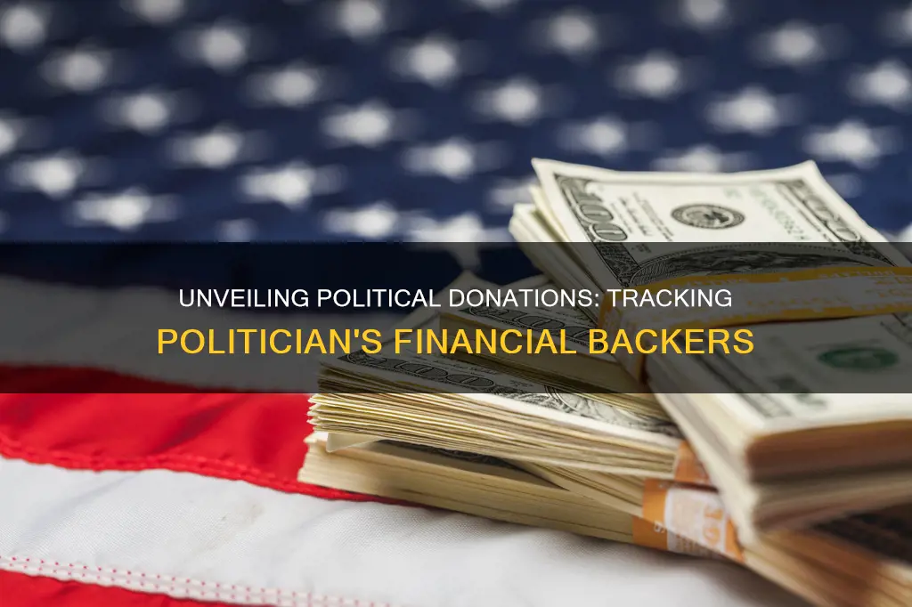 how to see who donated to politicians