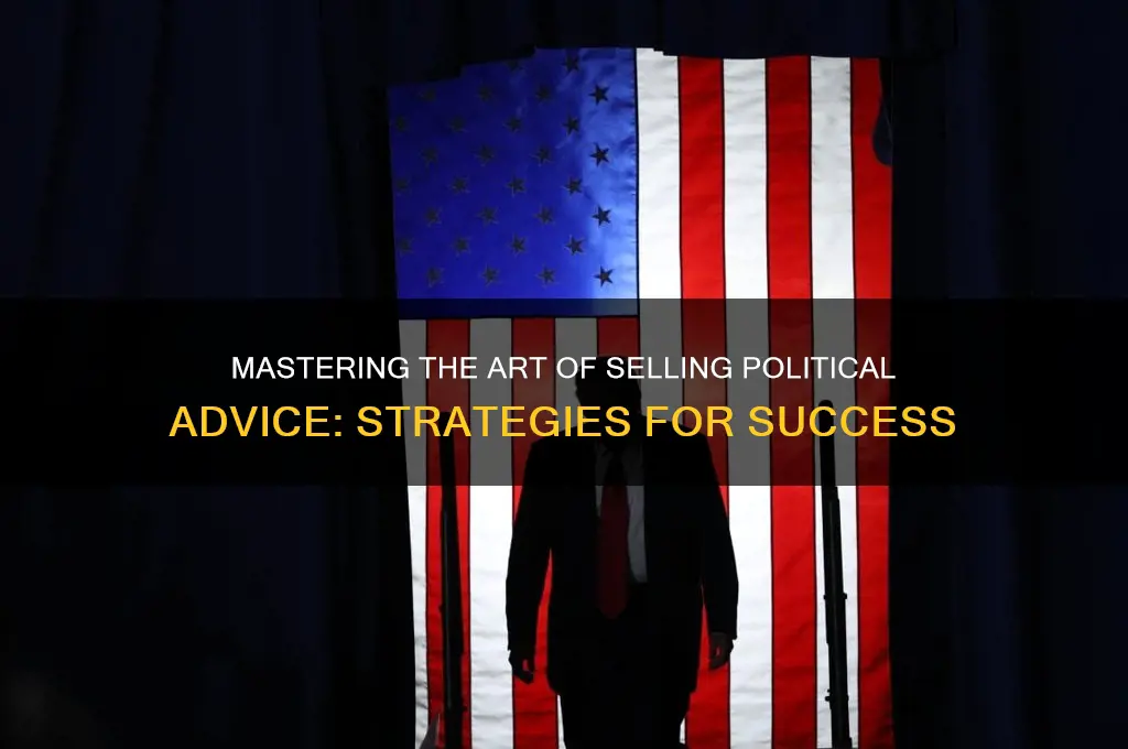 how to sell political advise
