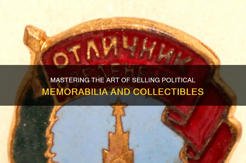 how to sell political items