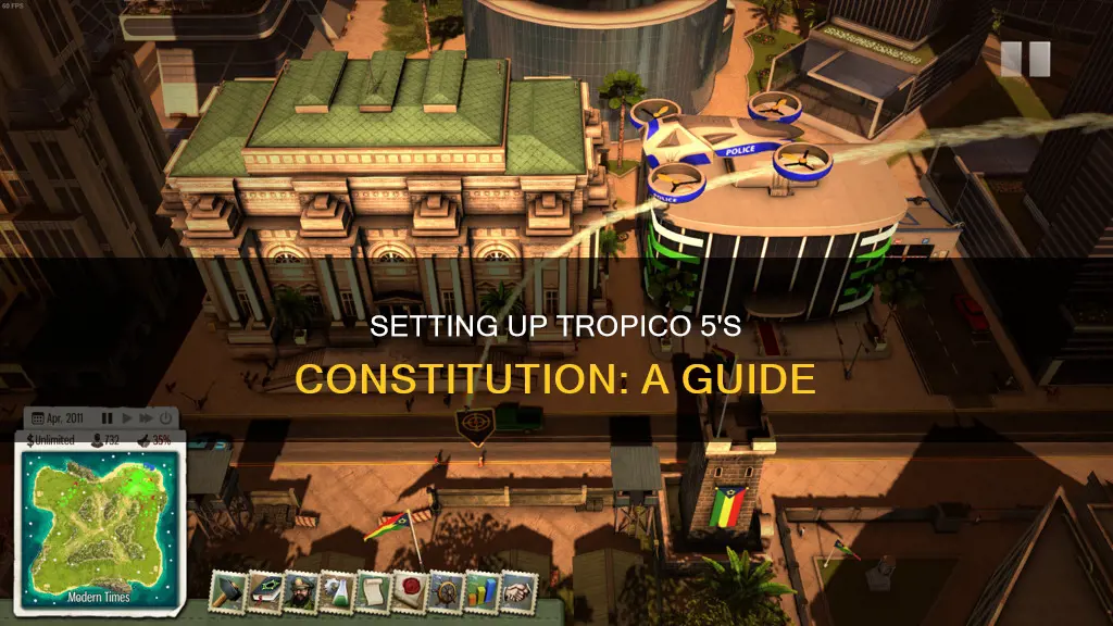 how to set up the constitution tropico 5