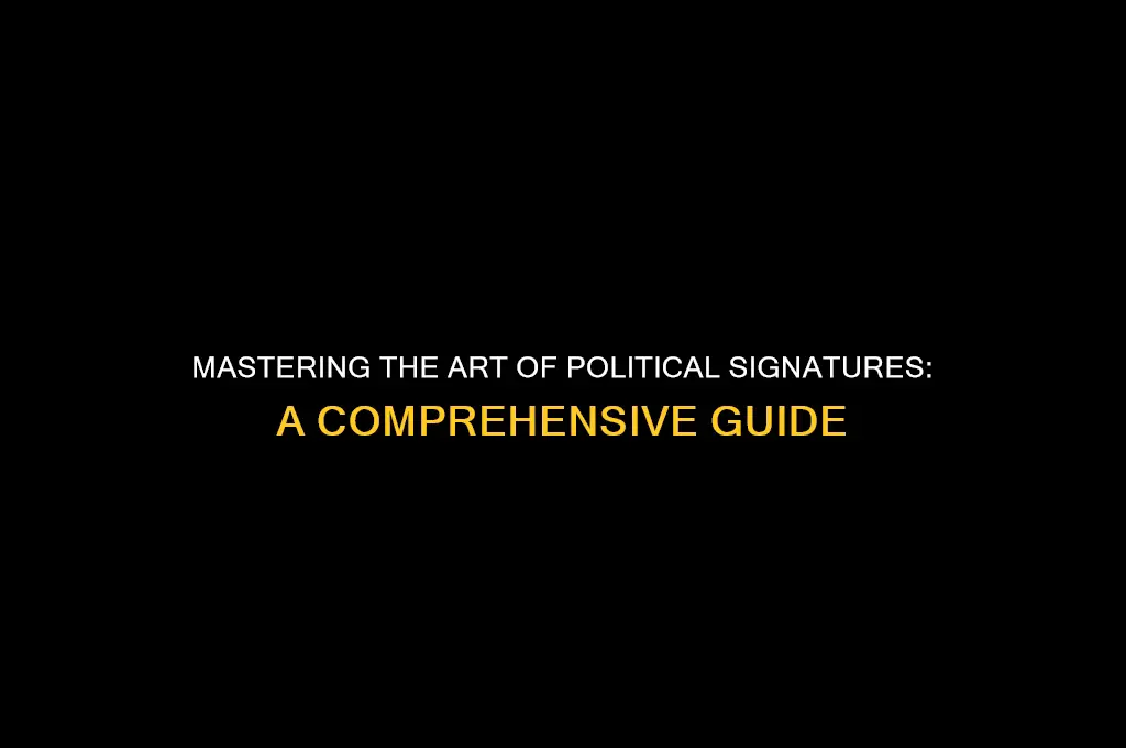 how to sign politics