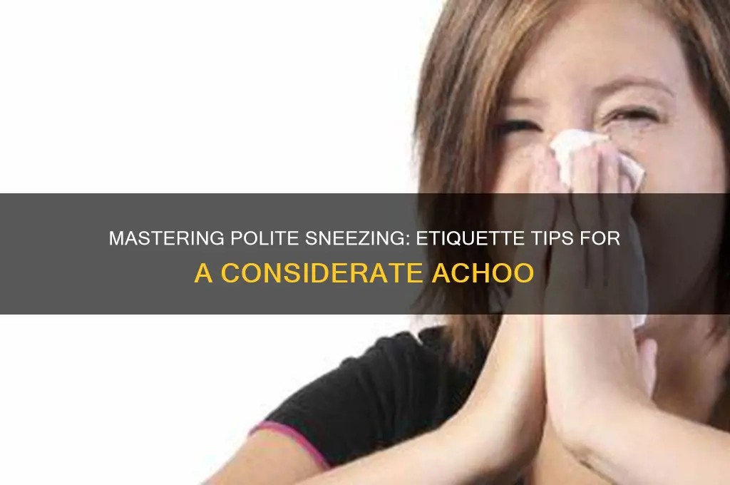 how to sneeze politely