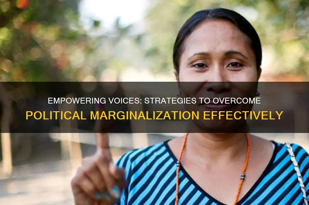how to solve political marginalization