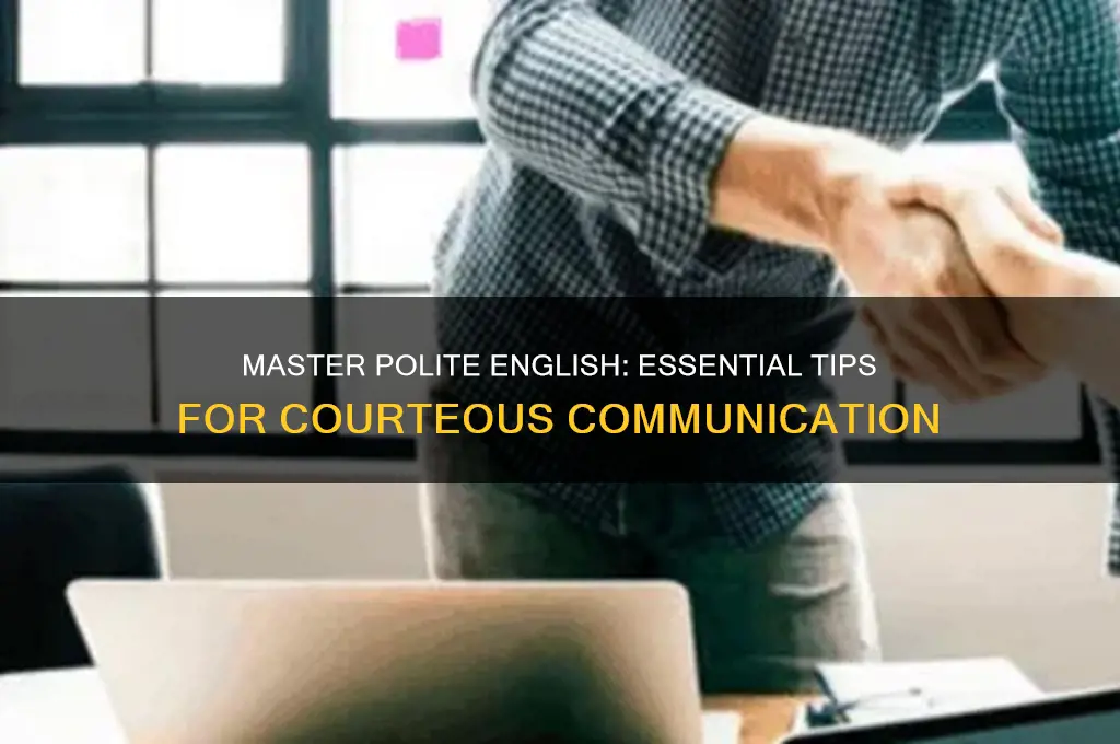 how to speak english politely