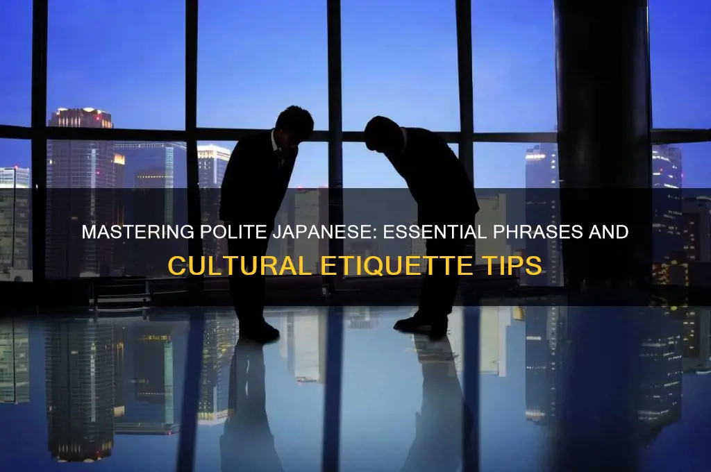 how to speak polite japanese