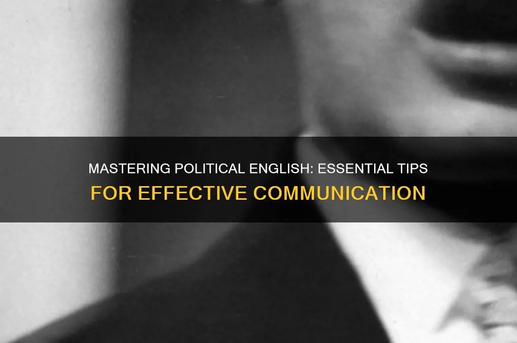 how to speak political english