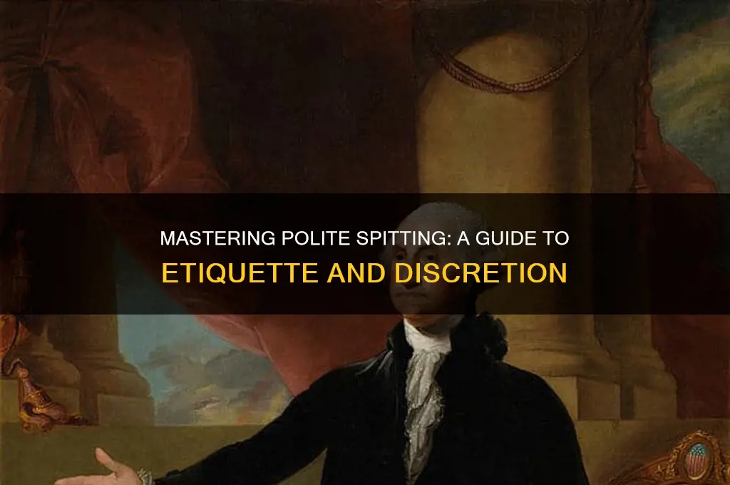 how to spit politly